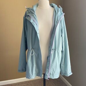 GH Bass Sage Green Hooded Anorak Jacket‎ - Women's Size Large NWT